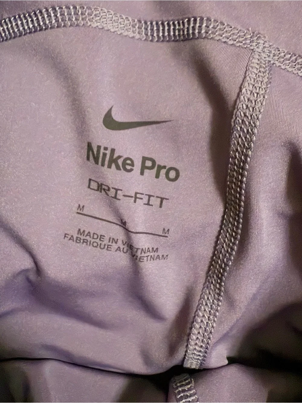 Nike Pro Dri Fit Womens Purple Athletic Shorts Size Medium Activewear Gym